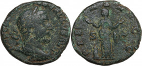 Trebonianus Gallus (251-253). Æ As (22mm, 7.80g). Rome - R/ Pietas. Good Fine