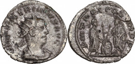 Valerian I (253-260). AR Antoninianus (22mm, 3.30g). Antioch - R/ Valerian and Gallienus. Good Fine