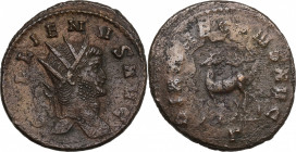 Gallienus (253-268). Antoninianus (21mm, 4.30g). Rome - R/ Stag. Fine