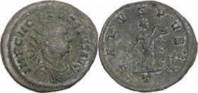 Tacitus (275-276). Radiate / Antoninianus (23mm, 3.90g). Ticinum - R/ Salus. Good Fine