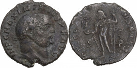 Maximianus (286-305). Æ Follis (25mm, 8.10g). Alexandria - R/ Jupiter. Fine - Good Fine