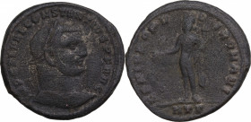 Constantius I (305-306). Æ Follis (29mm, 10.50g). Heraclea - R/ Genius. Good Fine