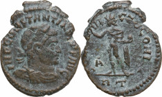 Constantine I (307/310-337). Æ Follis (22mm, 3.60g). Rome - R/ Sol. Good Fine - near VF