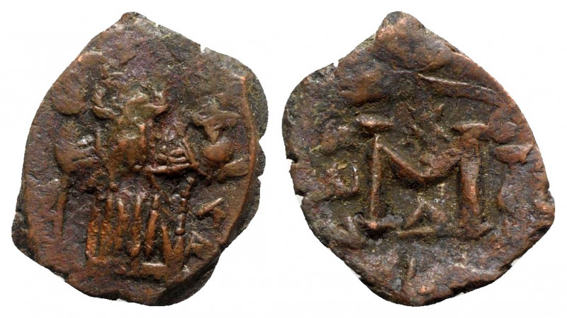 Constans II (641-668). Æ 40 Nummi (20mm, 2.91g, 12h). Constantinople. Constans s...