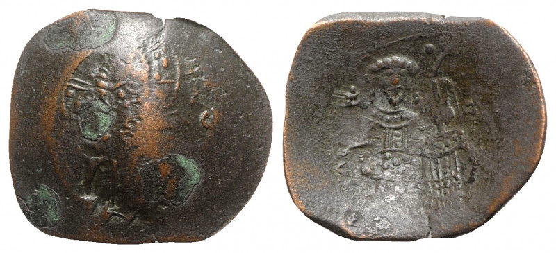 Manuel I (1143-1180). BI Aspron Trachy (24mm, 2.72g, 6h). Constantinople, 1167-1...