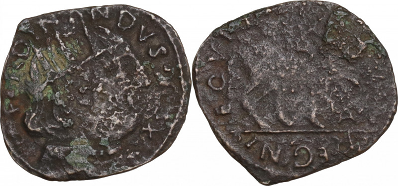 Italy, l'Aquila. Ferdinando I d'Aragona (1458-1494). Æ Cavallo (19mm, 1.20g). Fi...