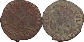 Italy, l'Aquila. Innocenzo VIII (1485-1486). Æ Cavallo (18mm, 1.50g). Good Fine