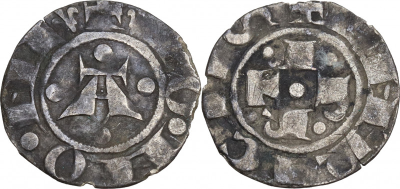 Italy, Bologna. Enrico VI (1191-1327). AR Bolognino Grosso (17mm, 0.90g). Near V...