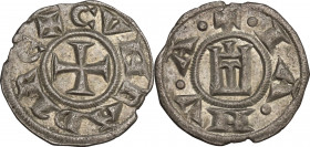 Italy, Genova. Repubblica, 1139-1339. BI Denaro (16.5mm, 0.80g). VF