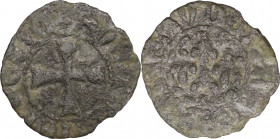 Italy, Napoli. Giovanna I d'Angiò (1343-1382). BI Denaro (15mm, 0.50g). Good Fine