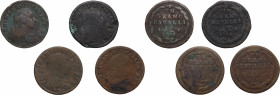Italy, Napoli. Ferdinando IV di Borbone (1759-1816). Lot of 4 Æ coins
