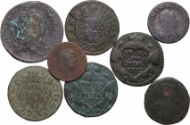 Italy, Napoli. Lot of 8 Æ coins, to be catalog