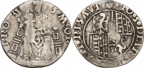 Italy, Pesaro. Giovanni Sforza (1480-1500, 1503-1510). Grosso (22mm, 1.70g). Good Fine