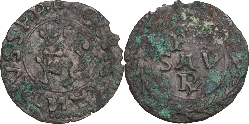 Italy, Pesaro. Giovanni Sforza (1480-1500, 1503-1510). Quattrino (17mm, 0.60g). ...