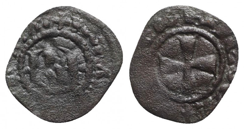 Italy, Sicily, Messina. Carlo I d’Angiò (1266-1285). BI Denaro (16mm, 0.60g). KA...