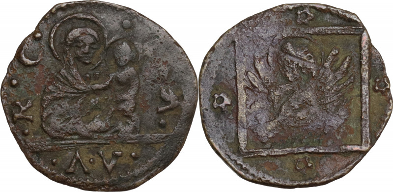 Italy, Venezia. Anonymous Æ Bagattino (17.5mm, 1.20g). Good Fine