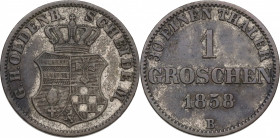 Germany, Oldenburg. 1 Groschen 1858 B (18mm, 2.10g). VF