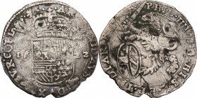 Netherlands, Spanish Netherlands. Philip IV (1621-1657). AR Schelling (30mm, 4.20g). Good Fine
