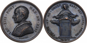 Papal Medal, Leone XIII (1878-1903). Æ Medal 1900, An XXII (30mm, 12.70g). VF