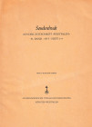 Berghaus P., Karolingische Munzen in Westfalen. Reprinted from "Zeitschrift Westfalen 51 Band". 1973. 12pp, b/w illustrations. German text
