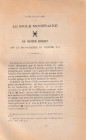 Blancard L., Le sigle monetaire du Denier Romain est le monogramme du Chiffre XVI. 8pp. French text