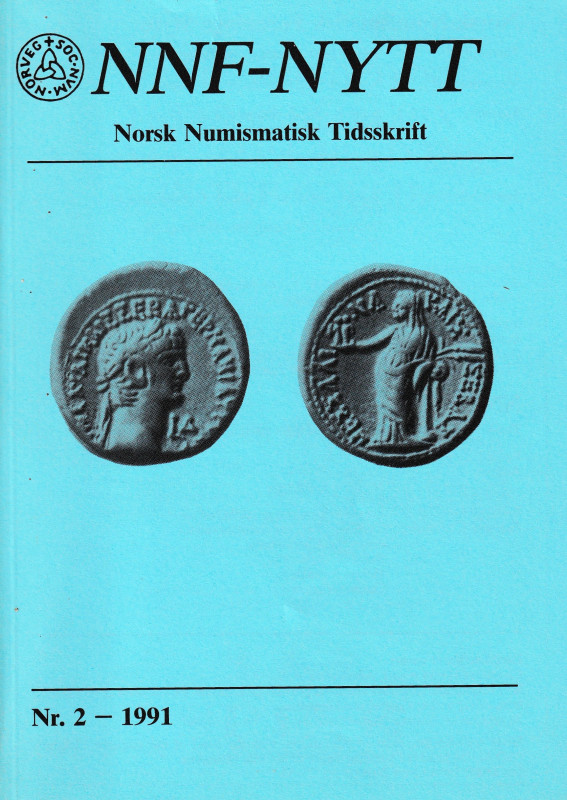 Christiansen J. C., NNF-NYTT Norsk Numismatisk Tidsskrift Nr. 2. 1991. 106pp, b/...