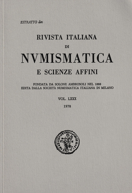 Murari O., Sui denari di Pisa e di Lucca dell'imperatore Federico I. Reprinted f...