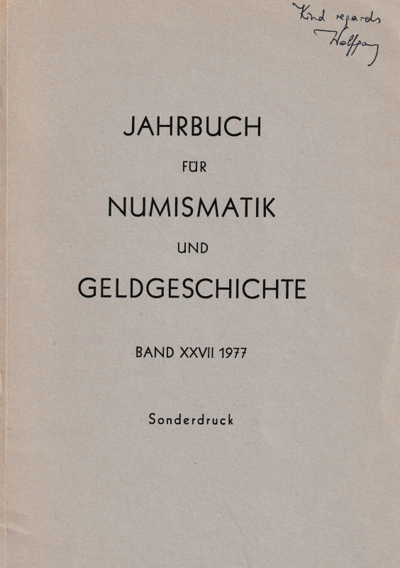 Wolfgang H., Beitrage zu einem Stempelcorpus der bayerischen Munzen des 10. und ...