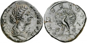 (176 d.C.). Faustina hija. Sestercio. (Spink 5228) (Co. 72) (RIC. 1703). 20,51 g. MBC.