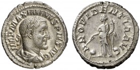 (235-236 d.C.). Maximino I. Denario. (Spink 8315) (S. 77a) (RIC. 13). 3,25 g. EBC-/MBC+.