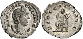 (250 d.C.). Herennia Etruscilla. Antoniniano. (Spink 9495) (S. 19) (RIC. 59b). 2,88 g. EBC+/EBC-.