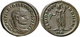 (294 d.C.). Diocleciano. Heraclea. Follis. (Spink 12786) (Co. 106) (RIC. 12a). 10,06 g. EBC-.