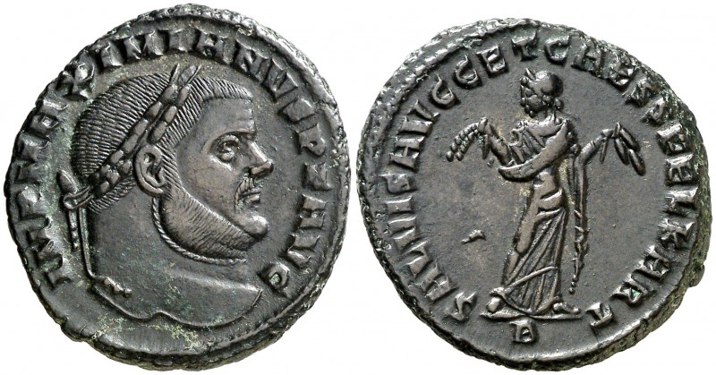 (299-303 d.C.). Maximiano Hércules. Cartago. Follis. (Spink 13306) (Co. 510) (RI...