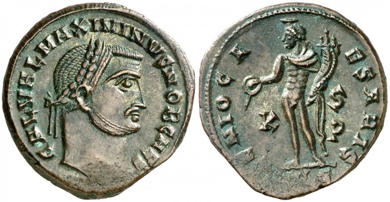 (308-310 d.C.). Maximino II, Daza. Alejandría. Follis. (Spink 14730) (Co. 40) (R...