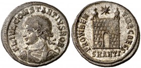 (325-326 d.C.). Constancio II. Antioquía. AE 20. (Spink 17656) (Co. 167) (RIC. 66). 3,25 g. EBC-.