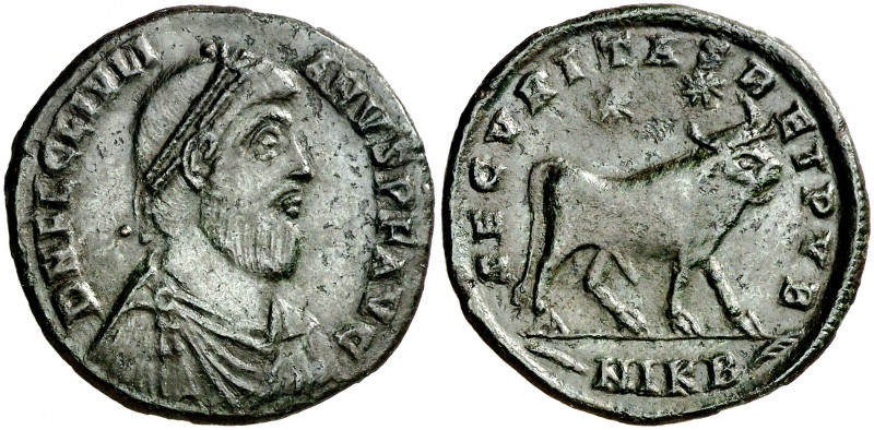 (362-363 d.C.). Juliano II. Doble maiorina. (Spink 19159) (Co. 38) (RIC. 120-122...