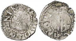 Ferran II (1479-1516). Barcelona. Dobler. (Cru.V.S. falta) (Cru.C.G. 3083c). 0,70 g. BC+.