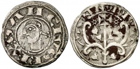 Sancho el Sabio (1150-1194). Navarra. Dinero. (AB. 222). 0,98 g. Oxidaciones. (MBC-).