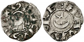 Sancho el Fuerte (1194-1234). Navarra. Dinero. (Cru.V.S. 224.1). 0,71 g. Pequeñas oxidaciones. Escasa. MBC-/MBC.