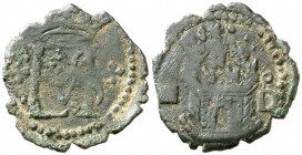 s/d. Felipe II. Segovia. 1 blanca. (Cal. 863) (J.S. A-219). 0,89 g. BC+.