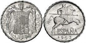 1953. Estado Español. 5 céntimos. (Cal. 136). 1,15 g. S/C-.