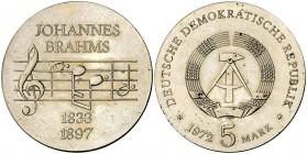 1972. Alemania Oriental. 5 marcos. (Kr. 36.1). 12,29 g. CU-NI. S/C.