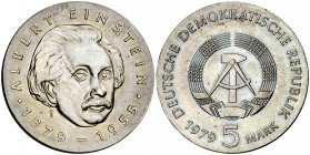1979. Alemania Oriental. 5 marcos. (Kr. 72). 12,16 g. CU-NI. Escasa. S/C.