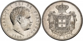 1899. Portugal. Carlos I. 1000 reis. (Kr. 540). 24,88 g. AG. MBC+/EBC-.