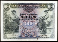 1906. 100 pesetas. (Ed. B97a). 30 de junio. Serie C. MBC.