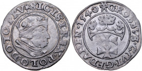 Zygmunt I Stary 1506-1548, Grosz 1540, Gdańsk.