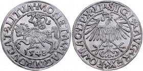 Zygmunt II August 1545-1572, Półgrosz 1548, Wilno.