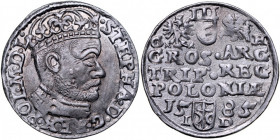 Stefan Batory 1576-1586, Trojak 1585, Olkusz.