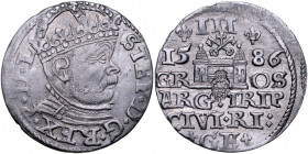 Stefan Batory 1576-1586, Trojak 1586, Ryga.