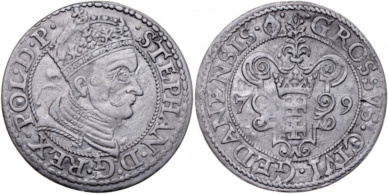 Stefan Batory 1576-1586, Grosz 1579, Gdańsk. Kop. 7433, Kurp. 380, Gum. 790.

...